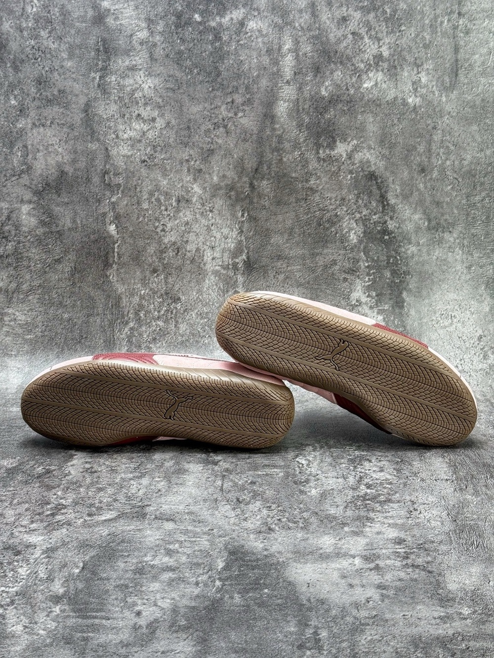 Puma Pink and Burgundy Suede Women's Sneakers - Picture 6 of 9